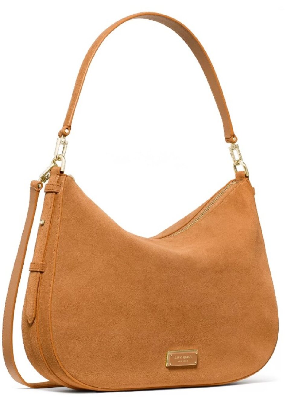Suede Garden Soil Shoulder Handbag